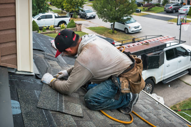 Professional Storm Damage Roof Repair technician working in Mongo, IN